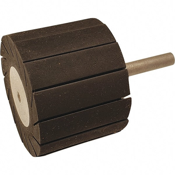 Dynabrade - 1-1/2" Wide x 2" Diam, Expander Wheel Spiral Band Drum - 1/4" Shank Diam, 7,500 RPM - Exact Tooling