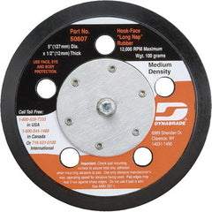 Dynabrade - 5" Diam Disc Backing Vacuum Replacement Pad - Medium Density, 12,000 RPM - Exact Tooling