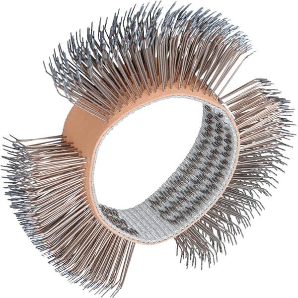 Dynabrade - 4" OD, Straight Filament Wheel Brush - 3/4" Face Width - Exact Tooling