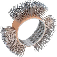 Dynabrade - 4" OD, Straight Filament Wheel Brush - 3/4" Face Width - Exact Tooling