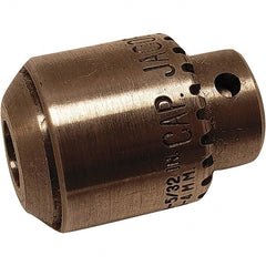 Dynabrade - 5/16-24, 5/32" Max Capacity, Threaded Mount Drill Chuck - Keyed - Exact Tooling