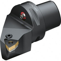 Walter - 95° Lead Angle, Indexable Turning Toolholder - 90mm OAL, Series PWLN-CAPTO-AUSSEN - Exact Tooling