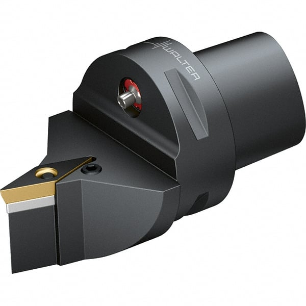 Walter - 72.5° Lead Angle, Indexable Turning Toolholder - 74mm OAL, Series PVVB-CAPTO-AUSSEN - Exact Tooling