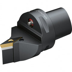 Walter - 72.5° Lead Angle, Indexable Turning Toolholder - 74mm OAL, Series PVVB-CAPTO-AUSSEN - Exact Tooling