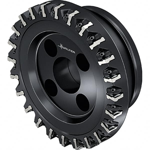 Walter - 24 Inserts, 160mm Cut Diam, 40mm Arbor Diam, Indexable Square-Shoulder Face Mill - 0° Lead Angle, 63mm High, Series M2136-B2 METRISCH - Exact Tooling