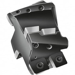 Walter - 80mm Cut Diam, 24mm OAL, Indexable Square Shoulder End Mill - 0° Lead Angle, Through Coolant, Series F2238C.CE - Exact Tooling