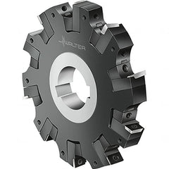 Walter - 0.472" Cutting Width, 100mm Cutter Diam, Indexable Slotting Cutter - Exact Tooling