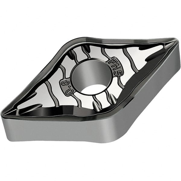 Walter - DNMG FM5 Grade WSM20S Turning Insert - TiAlN+Al2O3+(Al) Finish, 55° Rhombic, 9.53mm Inscr Circle, 4.76mm Thick, 0.8mm Corner Radius - Exact Tooling