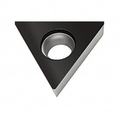 Walter - TPMW RK6 Grade WKK20S Turning Insert - TiCN+Al2O3+(TiCN) Finish, 60° Triangle, 6.35mm Inscr Circle, 2.38mm Thick, 0.4mm Corner Radius - Exact Tooling