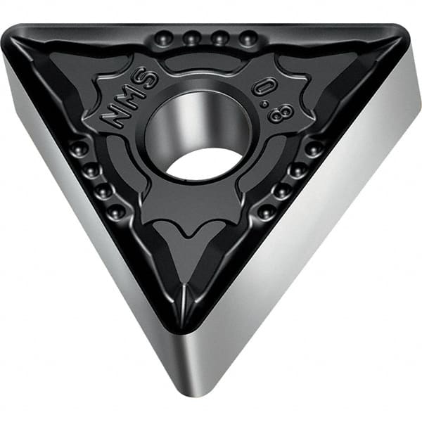Walter - TNMG NMS Grade WSM20S Turning Insert - TiAlN+Al2O3+(Al) Finish, 60° Triangle, 9.53mm Inscr Circle, 4.76mm Thick, 0.4mm Corner Radius - Exact Tooling