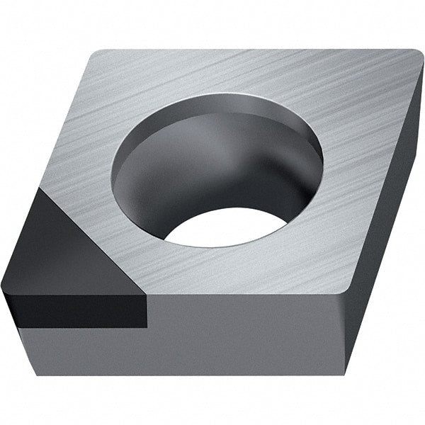 Walter - CCGW FS-1 Grade WDN10 Turning Insert - Polycrystaline Diamond Finish, 80° Rhombic, 9.53mm Inscr Circle, 3.97mm Thick, 0.4mm Corner Radius - Exact Tooling