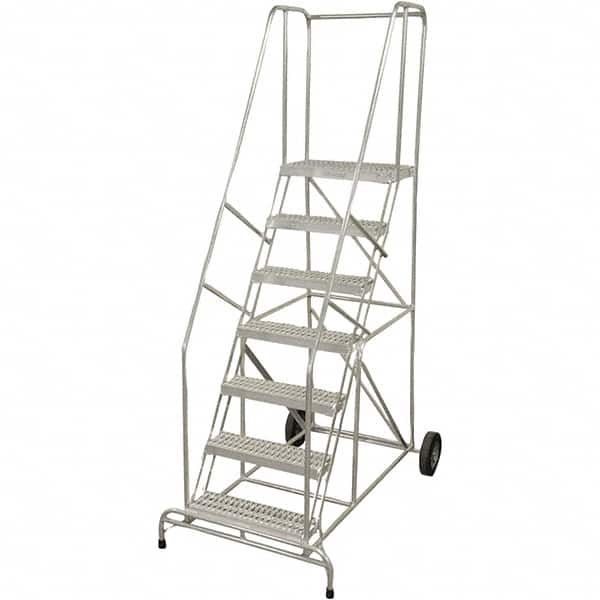 Cotterman - Rolling & Wall Mounted Ladders & Platforms Type: Rolling Warehouse Ladder Style: Rolling Safety Ladder - Exact Tooling