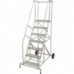 Cotterman - Rolling & Wall Mounted Ladders & Platforms Type: Rolling Warehouse Ladder Style: Rolling Safety Ladder - Exact Tooling