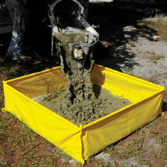 UltraTech - 139 Gal 10mil Polyethylene Concrete Washout Berm - 14" High x 4' Wide x 4" Long - Exact Tooling