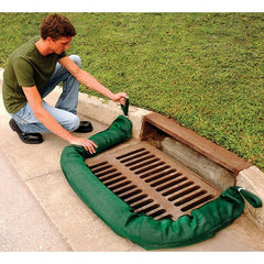 UltraTech - 26 Gal, 9' Long, 4" Diam, Woven Polymer/Phos Filter Filter Sock, Phos Filter - Stormwater & Construction, Green - Exact Tooling