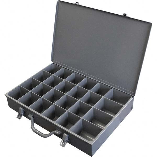 Durham - 24 Compartment Gray Small Parts Compartment Box - Exact Tooling