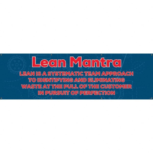NMC - Banners Message Type: Safety Reinforcement & Motivational Legend: Lean Mantra - Exact Tooling