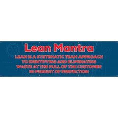 NMC - Banners Message Type: Safety Reinforcement & Motivational Legend: Lean Mantra - Exact Tooling