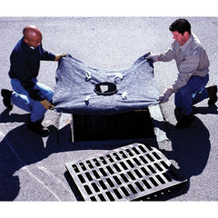 UltraTech - 4' Long x 3' Wide, Ultra X-TEX Recycled Drain Guard - Black, Use for Stormwater/Construction Compliance - Exact Tooling