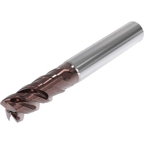 Seco - 20mm, 4 Flute, Single End, Solid Carbide, Corner Chamfer End Mill - 104mm OAL, 48° Helix, Right Hand Flute, 40mm LOC, Right Hand Cut, 51mm Extended Reach - Exact Tooling