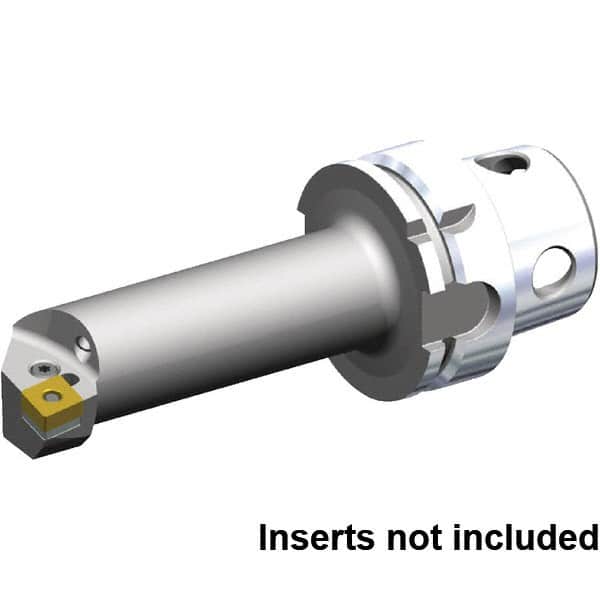 Kennametal - Right Hand Cut, 63mm Min Bore Diam, Size KM4X63 Steel Modular Boring Cutting Unit Head - 144.05mm Max Bore Depth, Through Coolant, Compatible with CN.. 432, CN.. 120408 - Exact Tooling