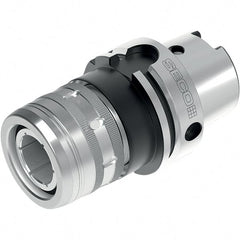Seco - HSK-A63 Taper Shank, 20mm Hole Diam x 49mm Nose Diam Milling Chuck - 60mm Projection, 53" TIR, - Exact Tooling
