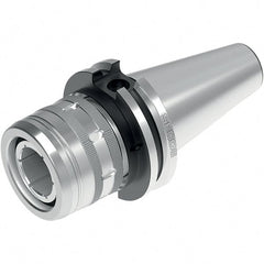 Seco - CAT TF40 Taper Shank, 1-1/4" Hole Diam x 2.64" Nose Diam Milling Chuck - 3.54" Projection, 0.0002" TIR, - Exact Tooling