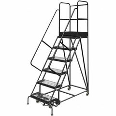 TRI-ARC - Rolling & Wall Mounted Ladders & Platforms Type: Rolling Warehouse Ladder Style: Rolling Platform Ladder - Exact Tooling