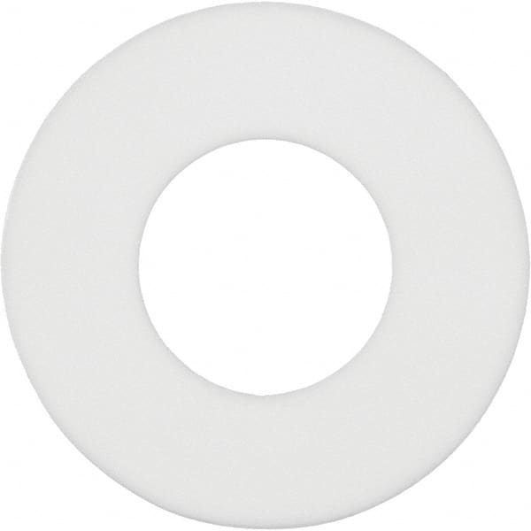 Value Collection - 4-1/2" Pipe, 5" ID x 7" OD Flange Gasket - PTFE Plastic, White, 1/8" Thick - Exact Tooling