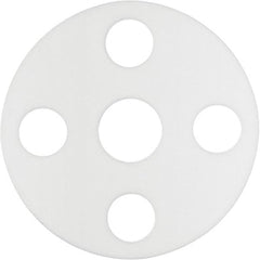 Value Collection - 3" Pipe, 3-1/2" ID x 7-1/2" OD Flange Gasket - PTFE Plastic, White, 1/8" Thick - Exact Tooling