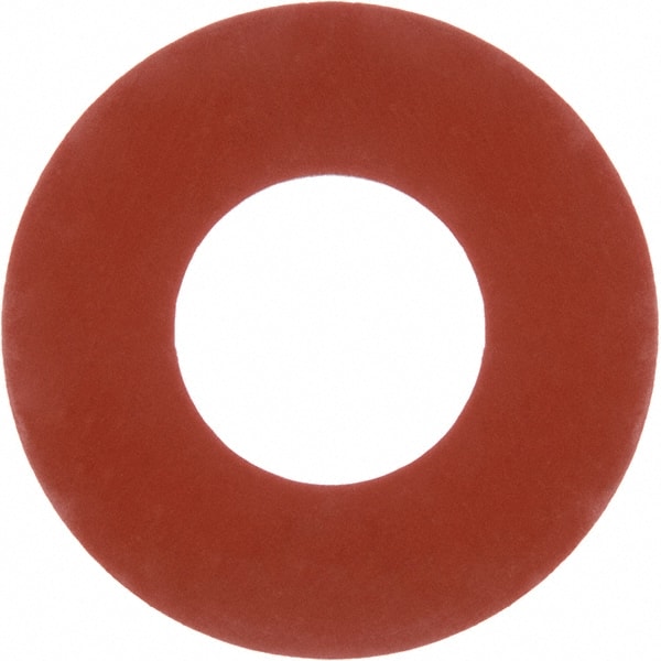 Value Collection - 4" Pipe, 4-1/2" ID x 6-7/8" OD Flange Gasket - Silicone Rubber, Red, 1/16" Thick - Exact Tooling