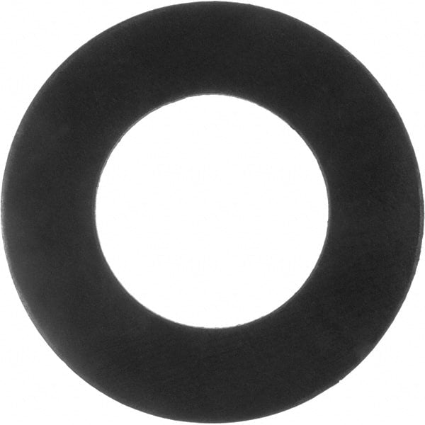Value Collection - 4" Pipe, 4-1/2" ID x 6-7/8" OD Flange Gasket - Buna-N Rubber, Black, 1/16" Thick - Exact Tooling