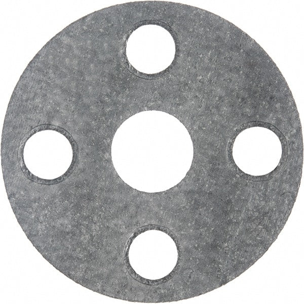 Value Collection - 4" Pipe, 4-1/2" ID x 9" OD Flange Gasket - Flexible Graphite, Gray, 1/8" Thick - Exact Tooling