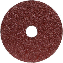 Norton - 9-1/8" Diam 5/8-11 Threaded Hole 24 Grit Fiber Disc - Very Coarse Grade, Aluminum Oxide, 6,600 Max RPM, Series F240 - Exact Tooling