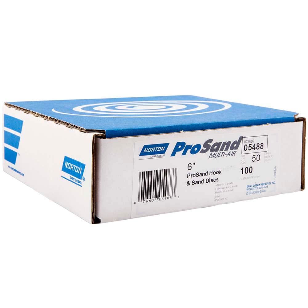 Norton - Hook & Loop Discs Abrasive Type: Coated Disc Diameter (Inch): 6 - Exact Tooling