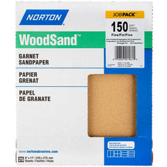 Norton - Sanding Sheets Abrasive Material: Garnet Grade: Fine - Exact Tooling
