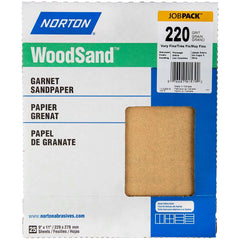 Norton - Sanding Sheets Abrasive Material: Garnet Grade: Very Fine - Exact Tooling