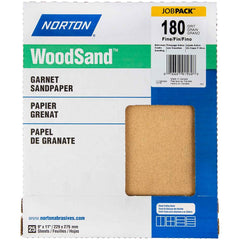 Norton - Sanding Sheets Abrasive Material: Garnet Grade: Fine - Exact Tooling