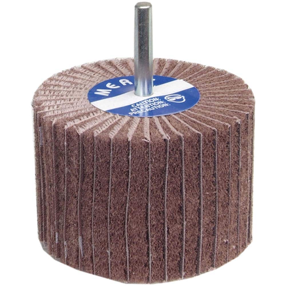 Norton - 4" Diam x 1" Face Width, Very Fine Aluminum Oxide Nonwoven Mounted Flap Wheel - Exact Tooling