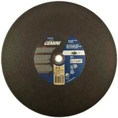 Norton - 16 x 1/8, 1" Hole 24 Grit Aluminum Oxide Cutoff Wheel - Exact Tooling