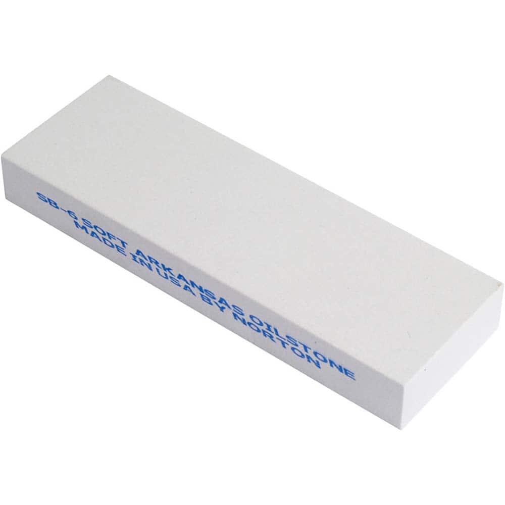 Norton - Sharpening Stones; Stone Material: Arkansas Stone ; Overall Width/Diameter (Inch): 2 ; Overall Length (Inch): 6 ; Overall Thickness (Inch): 3/8 ; Grade: Ultra Fine ; Shape: Rectangle - Exact Tooling