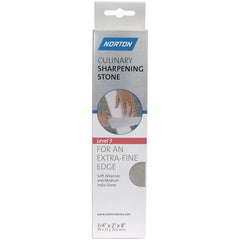 Norton - Sharpening Stones; Stone Material: Arkansas Stone ; Overall Width/Diameter (Inch): 2 ; Overall Length (Inch): 8 ; Overall Thickness (Inch): 3/4 ; Grade: Ultra Fine ; Shape: Rectangle - Exact Tooling