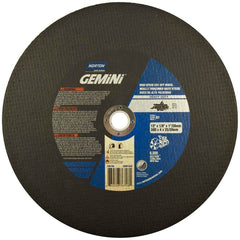 Norton - 12 x 1/8, 1" Hole 24 Grit Aluminum Oxide Cutoff Wheel - Exact Tooling