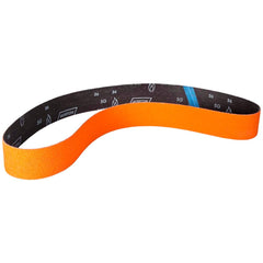 Norton - 1" Wide x 42" OAL, 120 Grit, Ceramic Abrasive Belt - Exact Tooling