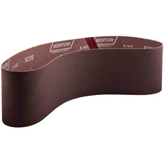 Norton - 4" Wide x 36" OAL, 40 Grit, Aluminum Oxide Abrasive Belt - Exact Tooling