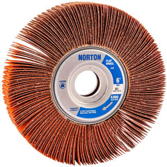 Norton - 6 x 1" 80 Grit Ceramic Unmounted Flap Wheel - Exact Tooling