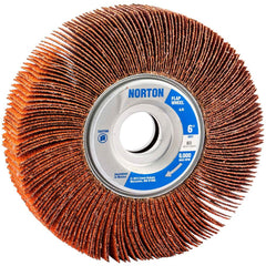 Norton - 6 x 1" 60 Grit Ceramic Unmounted Flap Wheel - Exact Tooling