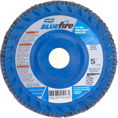 Norton - 5" 80 Grit 7/8" Center Hole Type 27 Zirconia Alumina Flap Disc - Exact Tooling