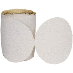 Norton - 5" Diam, 180 Grit Aluminum Oxide Adhesive PSA Disc - Exact Tooling