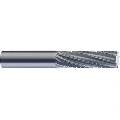 SGS - 8mm Diam, 25mm LOC, Square End, Solid Carbide Diamond Pattern Router Bit - Right Hand Cut, 63mm OAL, Use on Carbon Composite - Exact Tooling